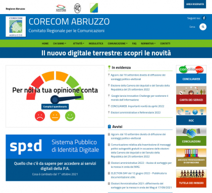 Corecom Abruzzo 2022