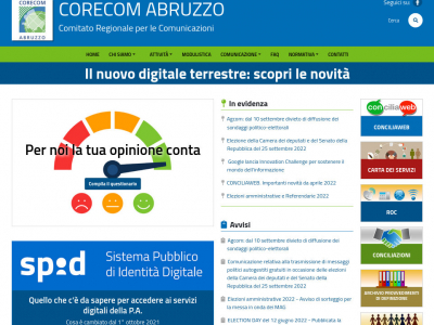 Corecom Abruzzo 2022